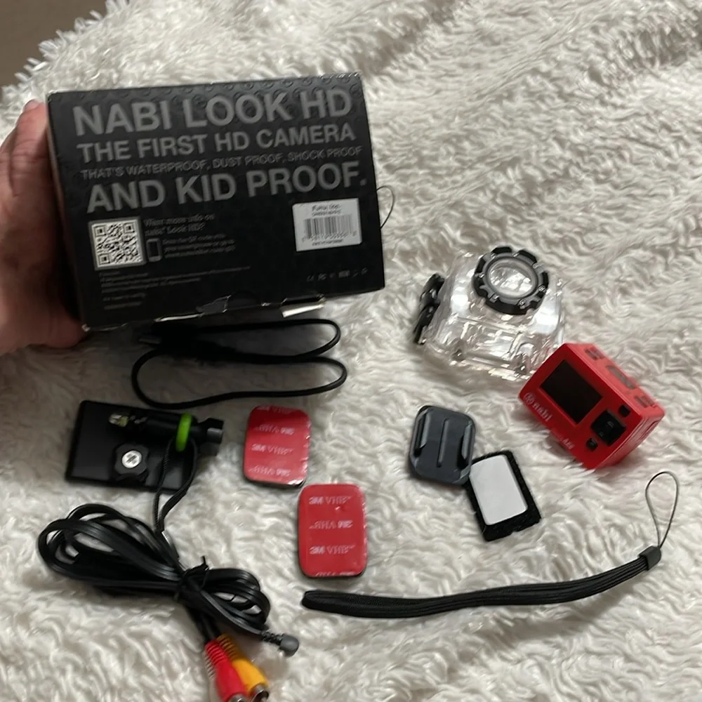 New Nabi Look HD Sport Camera NIB Underwater Action 1080P Wide Angle Lens Ewmote